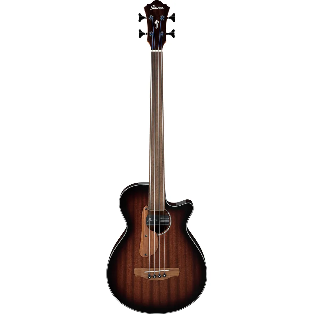 Ibanez AEGB24FEMHS Electro Acoustic Bass Guitar Mahogany Sunburst