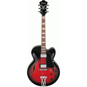 Ibanez AF75 Transparent Red Sunburst Artcore Guitar