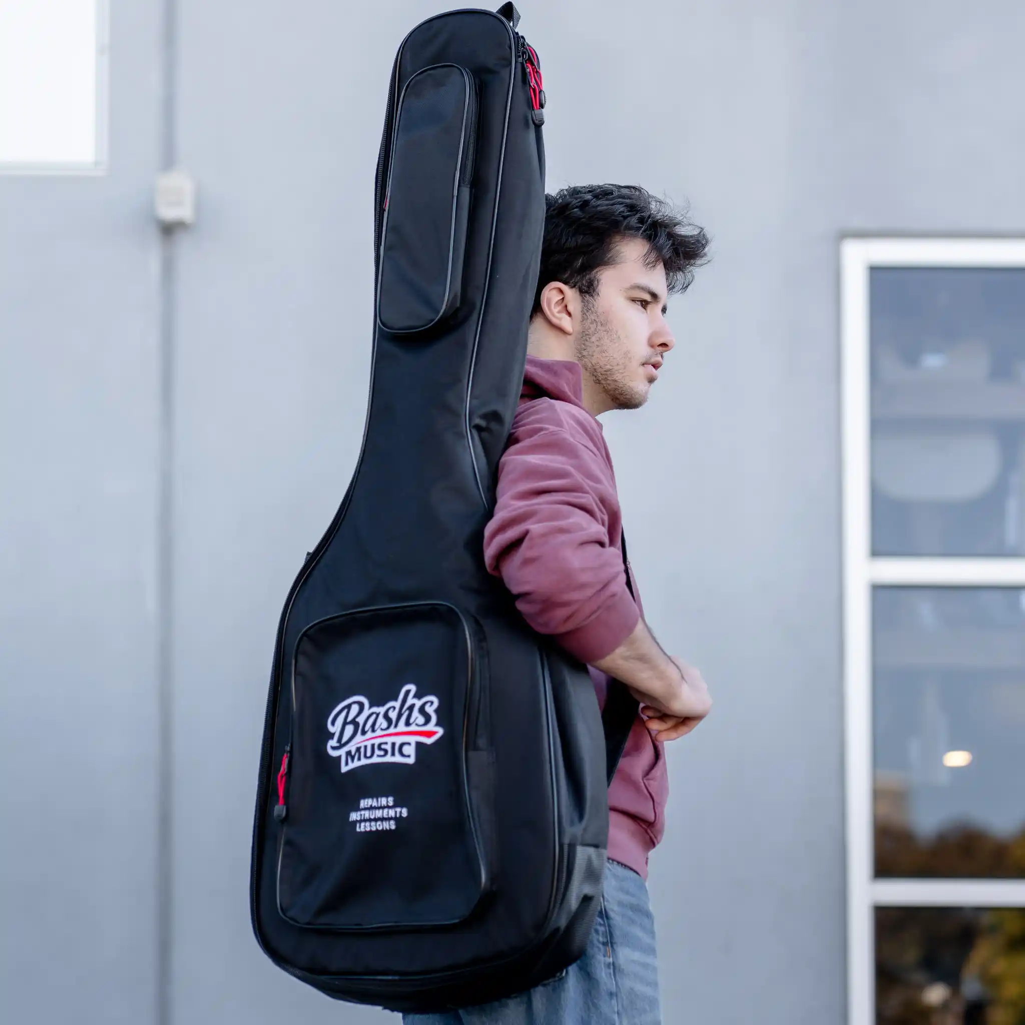 Bashs CE310E Electric Guitar Gig Bag - Black - Image 4