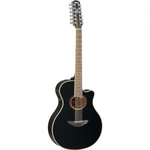 Yamaha APX700IIBL12 Thin-Line 12-String Acoustic Solid Top Cutaway & Pickup - Black