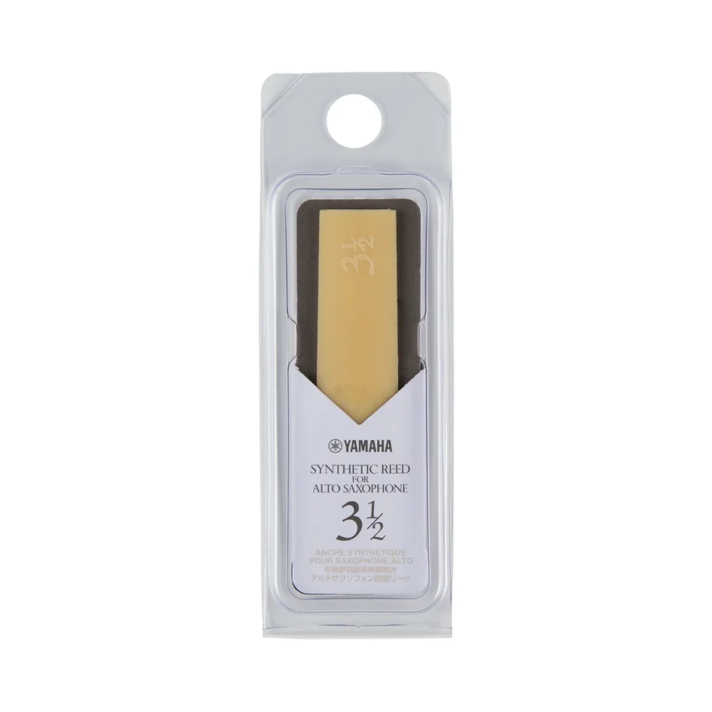 Yamaha Synthetic Reed for Alto Saxophone, strength 3.5, in clear blister packaging