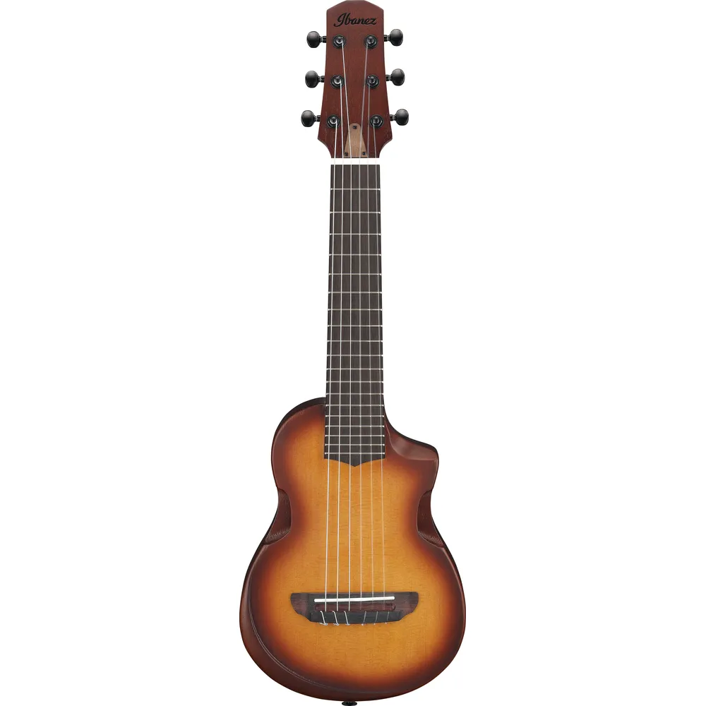 Ibanez AUP10N Open Pore Light Brown Sunburst Ukulele with Bag
