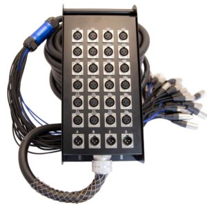 AVE Multicore-2830 28 Channel XLR Snake 24 Inputs 4 Outputs Stage Box 30M