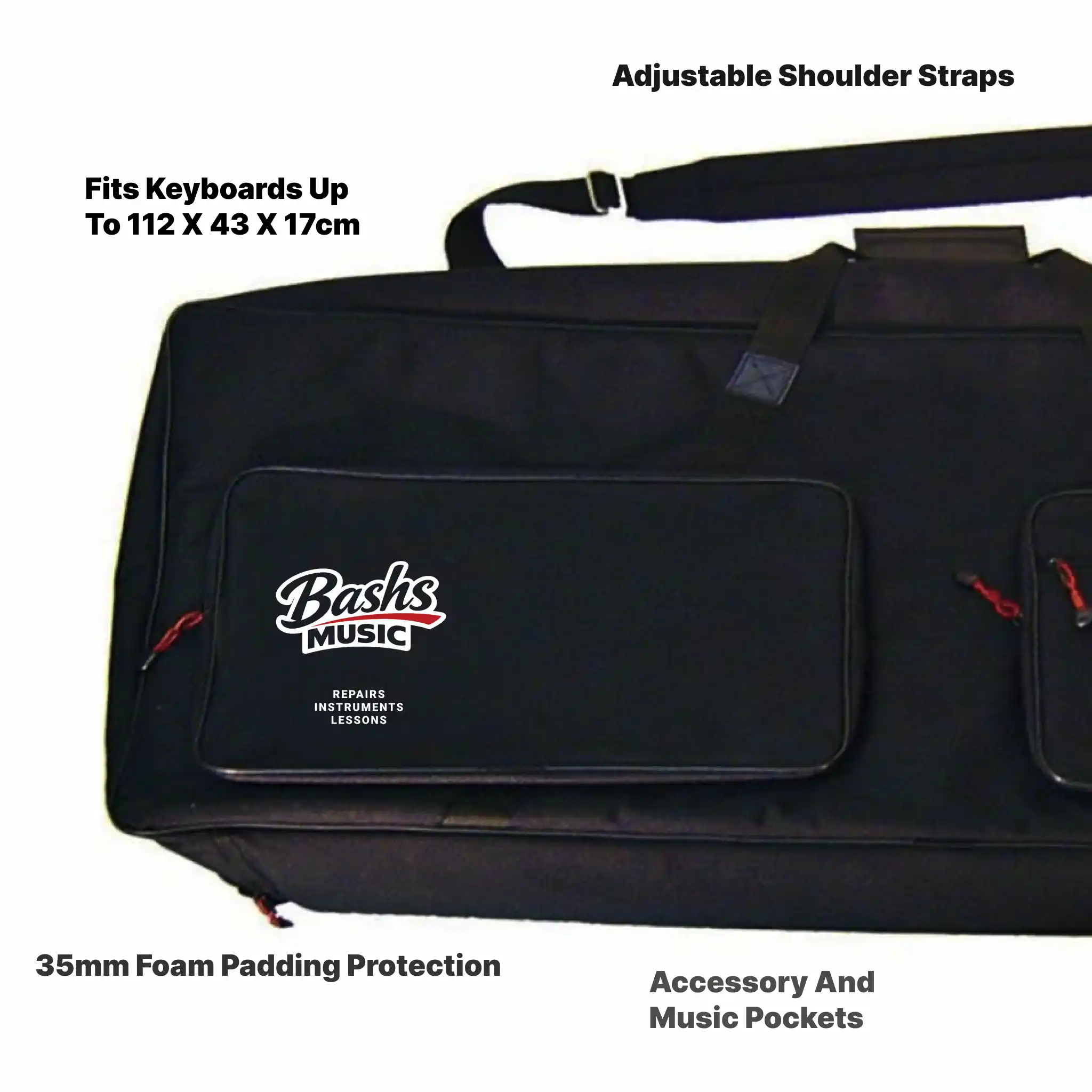 Bashs CEKEY16 Keyboard Gig Bag - Black - Image 2