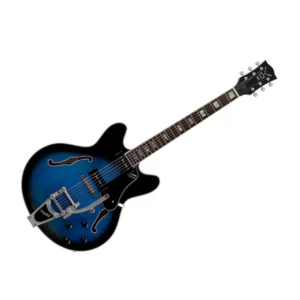 Vox Bc-V90-Bl Bobcat V90 Bigsby Blue Guitar