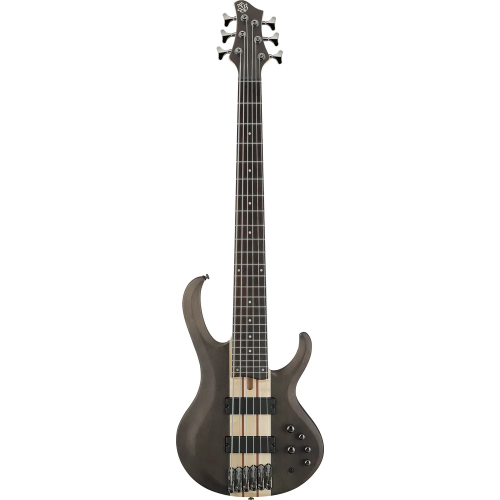 Ibanez BTB606 Transparent Gray Flat 6 String Electric Bass