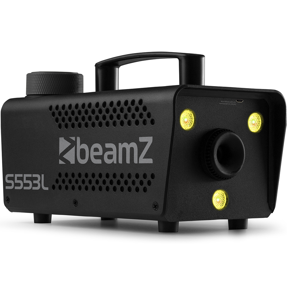 Beamz S553L Smoke Machine with 3x RGB LEDs and Remote