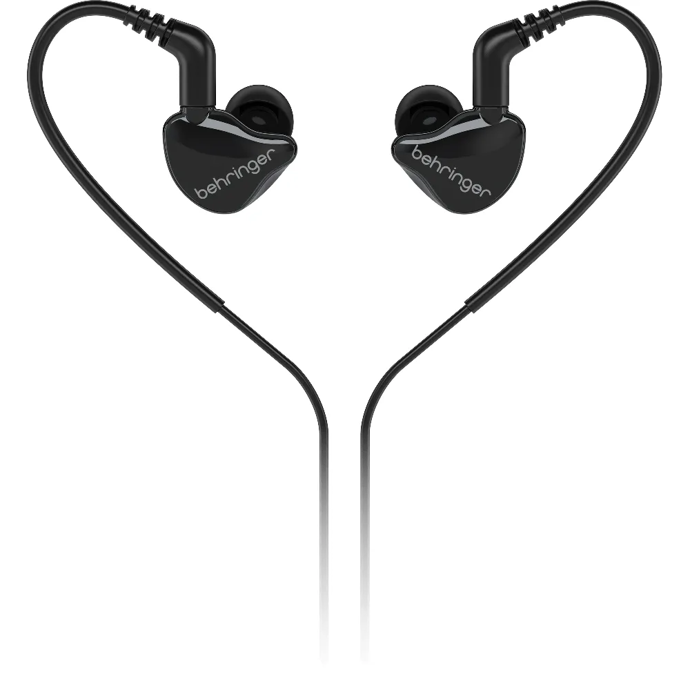 Behringer MO240-CK PRO Dual-Driver Studio-Grade In-Ear Monitoring Earphones | Black