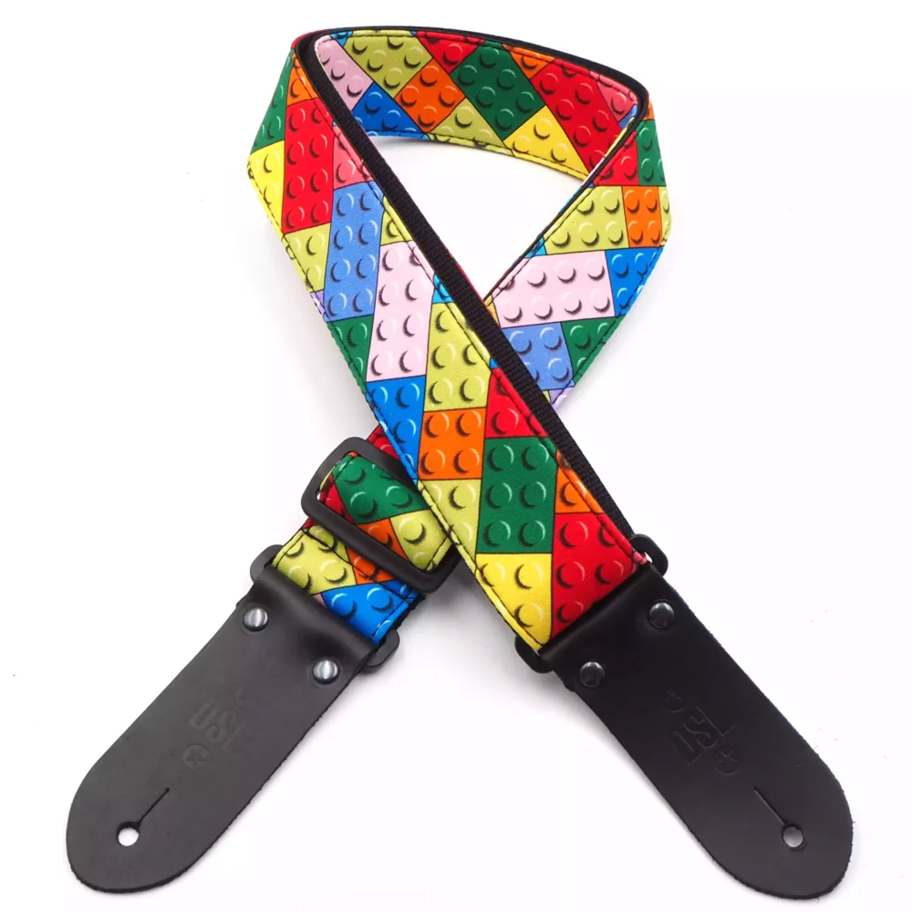 DSL Straps 2 Inch Guitar Strap LG Block - Made in Australia