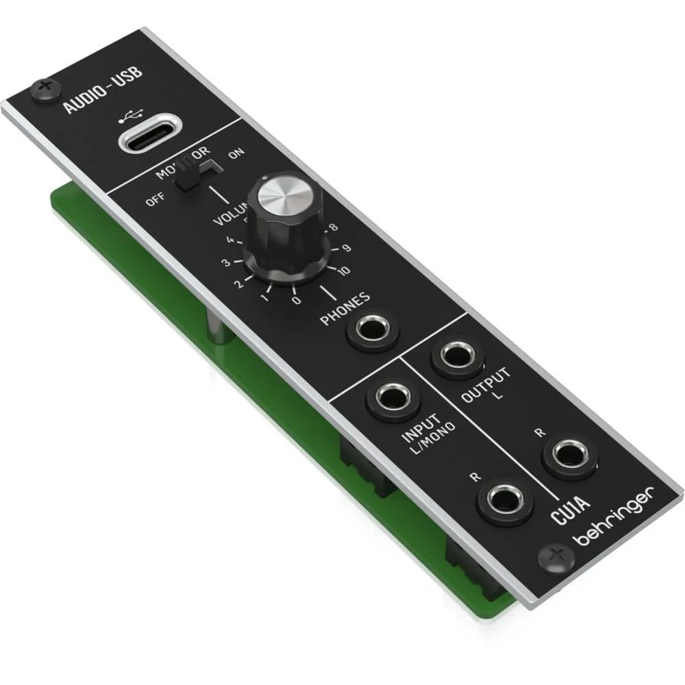 Behringer CU1A Ultra-Low Latency 2 In/2 Out USB/Audio Interface for Eurorack