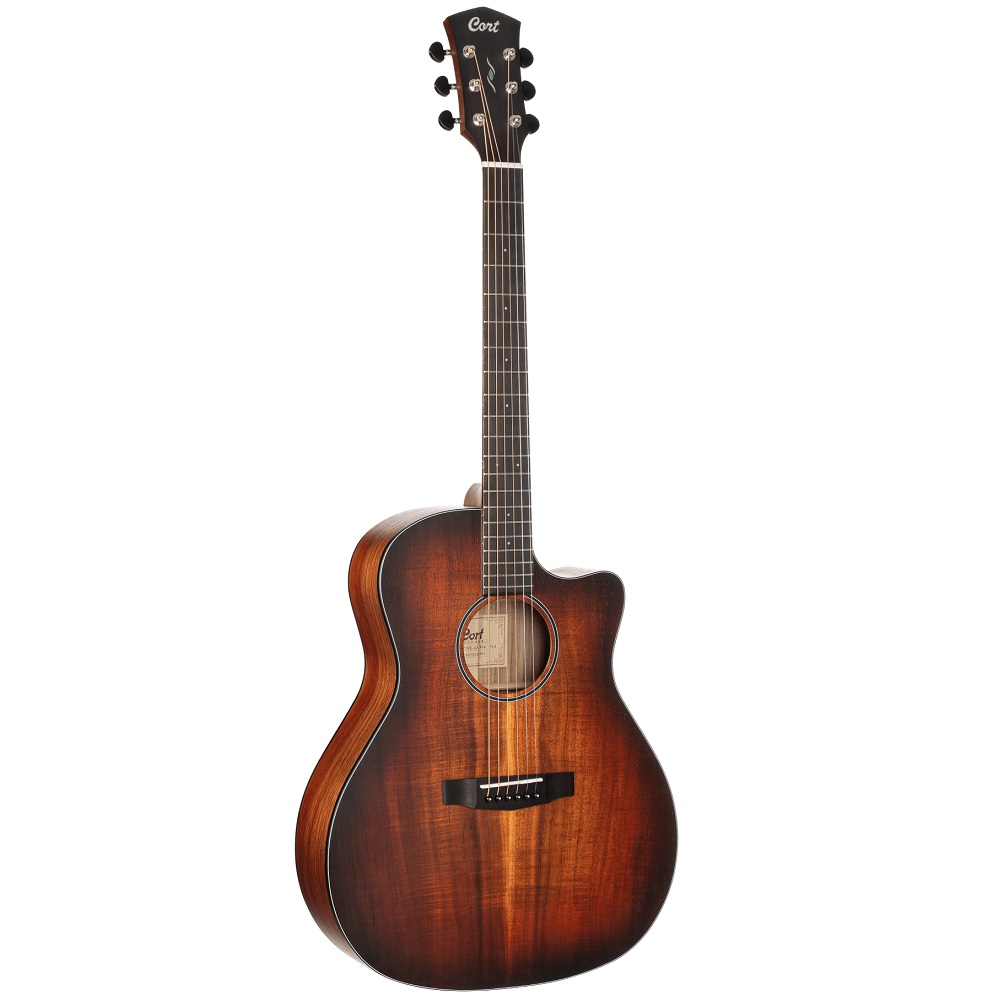 Cort Core-GA Acoustic Electric Auditorium All Solid Guitar | Open Pore Light Burst