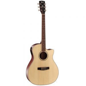 Cort GA-MEDX Acoustic Electric Auditorium Spruce Top Guitar | Open Pore Natural