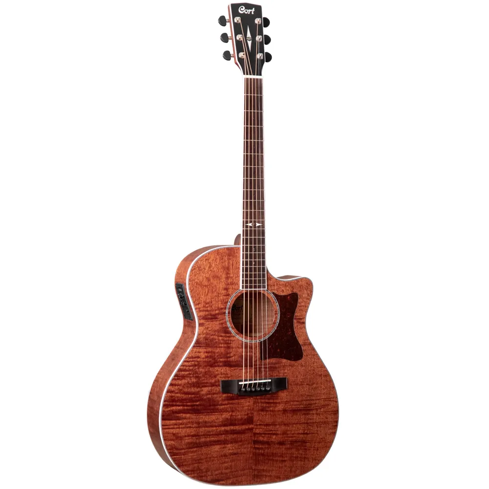 Cort GA5F FMH Flamed Mahogany Acoustic Electric Guitar
