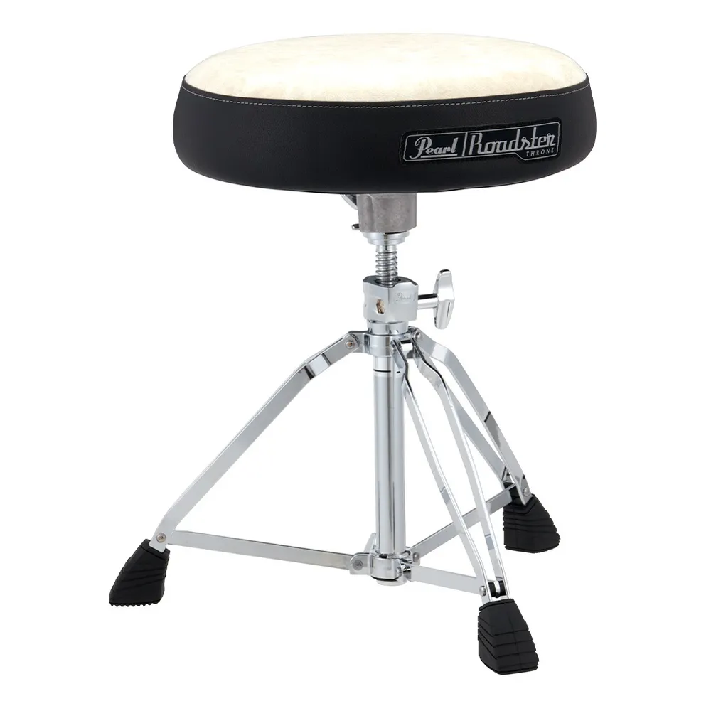 Pearl D-1500 Cloth Top Seat Drum Throne | White