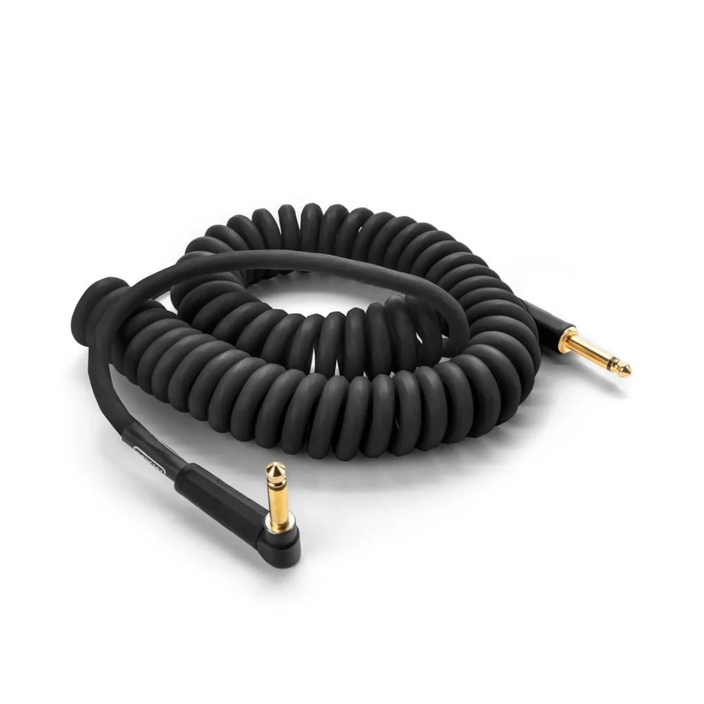 MXR 15ft Coil Cable Right to Straight - Black
