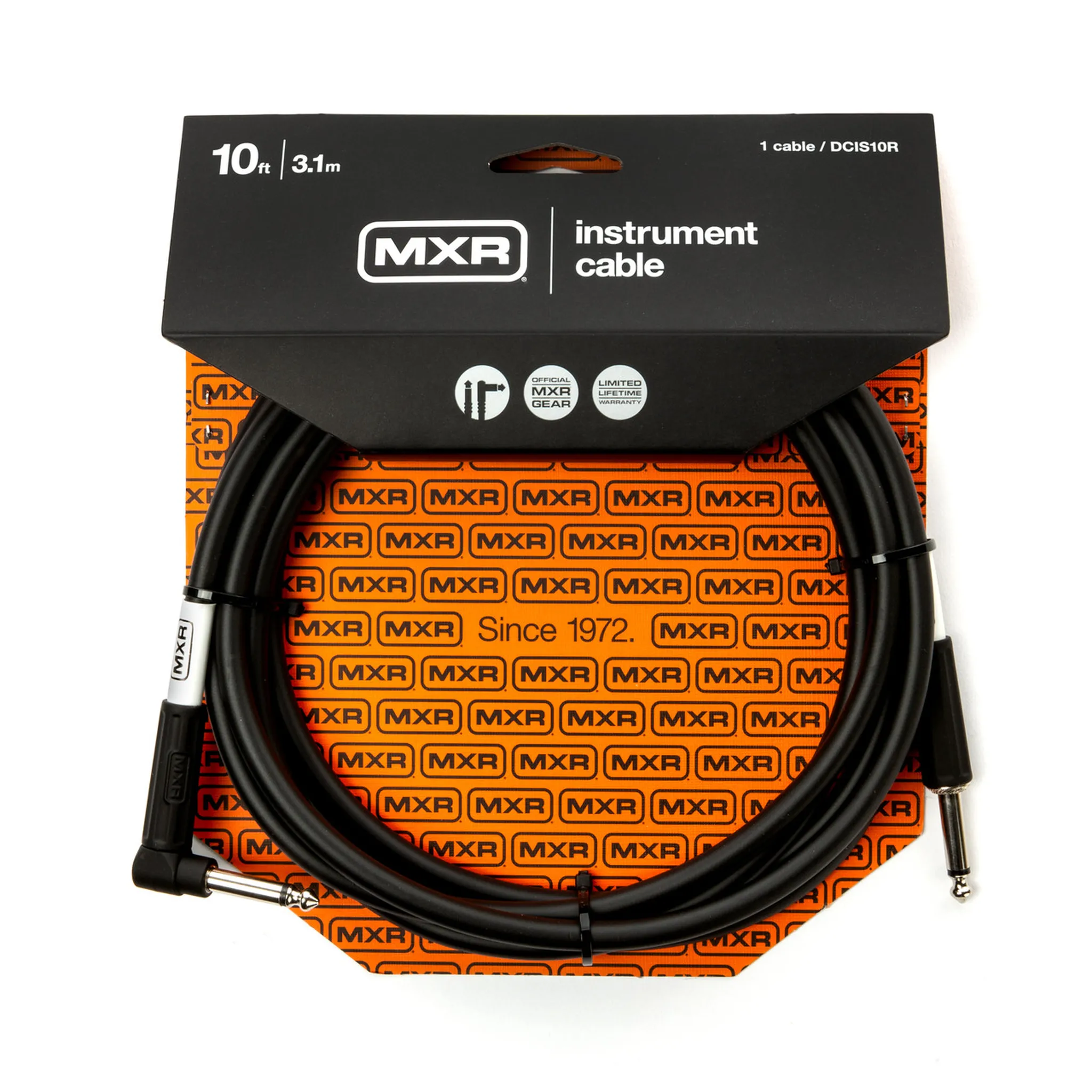MXR 10ft Standard Right to Straight Instrument Cable - Black - Image 3