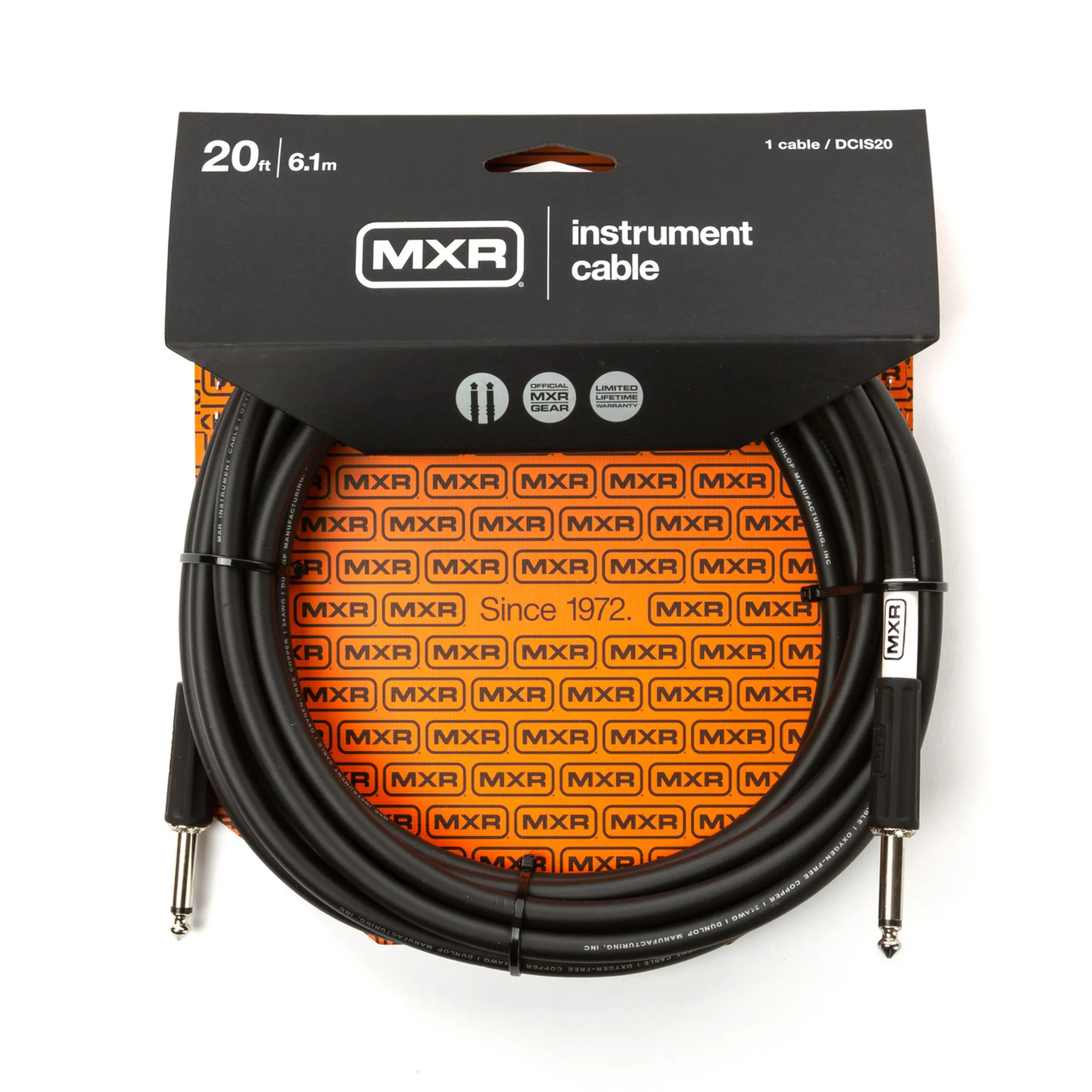 MXR 20ft Standard Instrument Cable - Black - Image 3