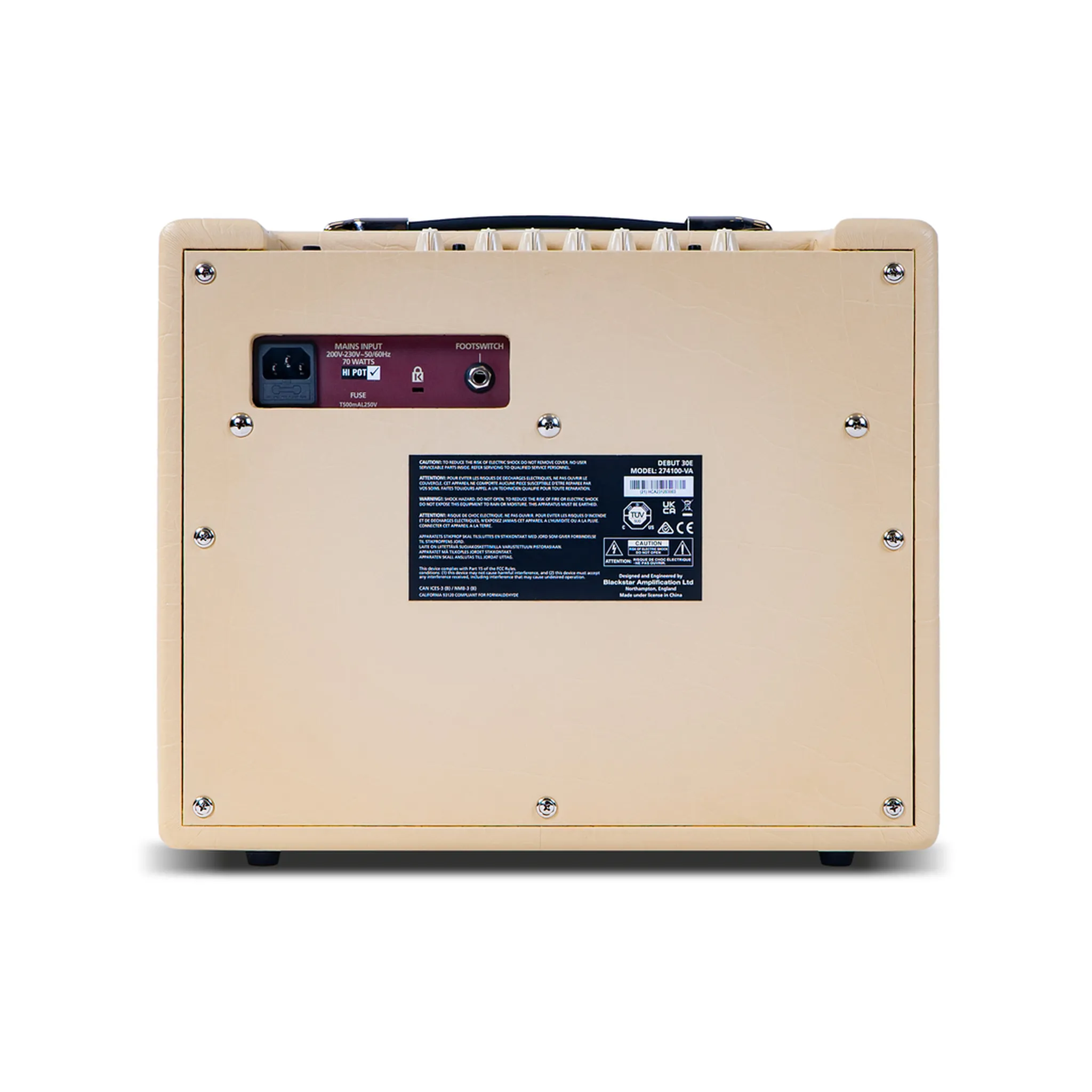 Blackstar Debut 30E 30 Watt Guitar Amplifier Cream - Image 2