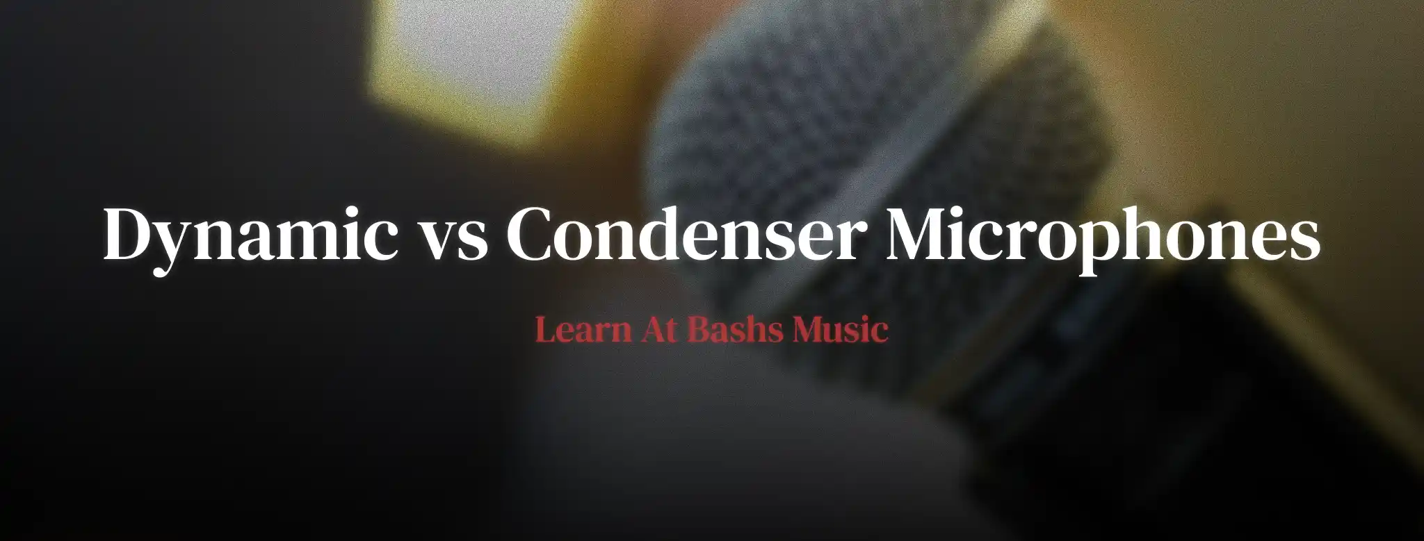 Dynamic vs condenser microphones comparison