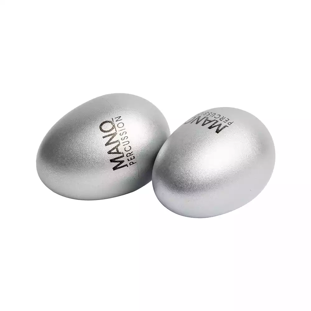 Mano Percussion EDP05SL Egg Shaker Pair - Silver