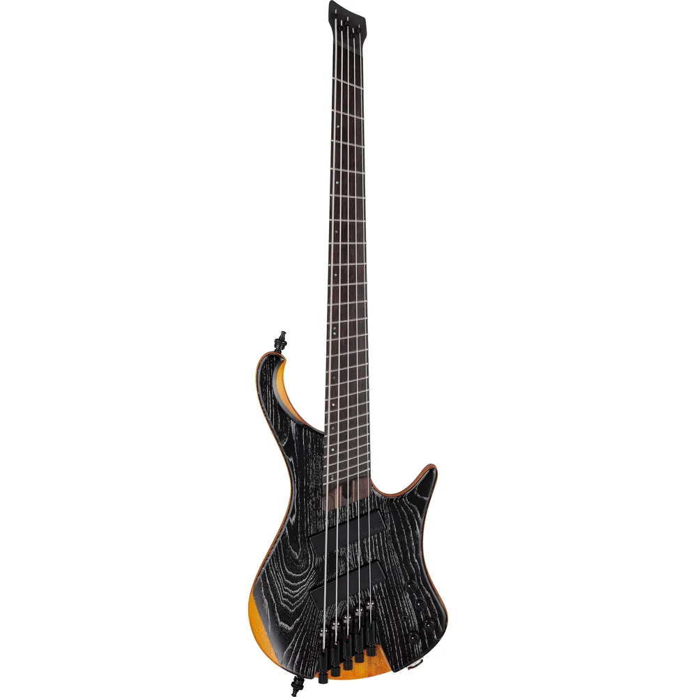Ibanez EHB1135MS Silver Wave Black Low Gloss 5 String Electric Bass with Gig bag