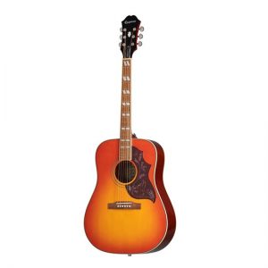 Epiphone Hummingbird Studio Acoustic Guitar Solid Top in Faded Cherry Burst