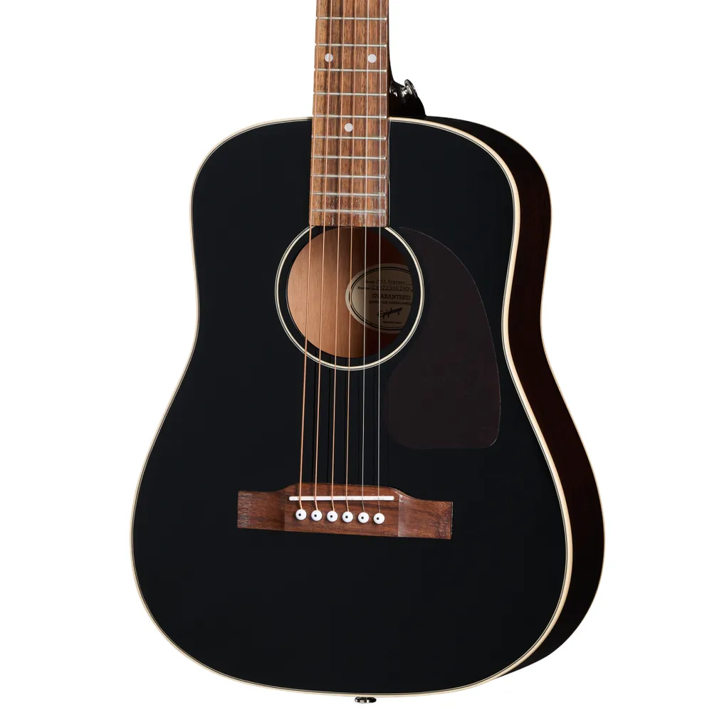 Epiphone J-45 Express 7/8 Size Travel Guitar Ebony - Image 4