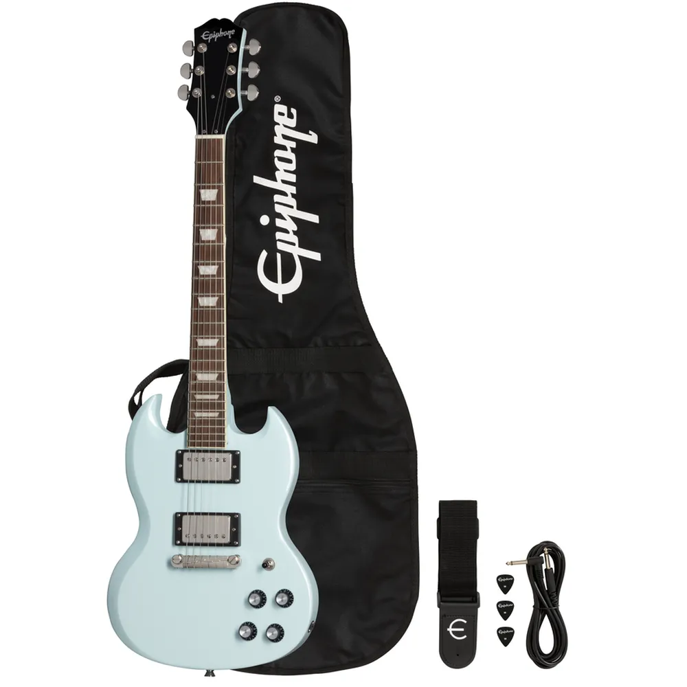 Epiphone Power Players SG Electric Guitar Package Ice Blue