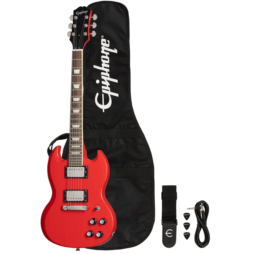 Epiphone Power Players SG Electric Guitar Package Lava Red