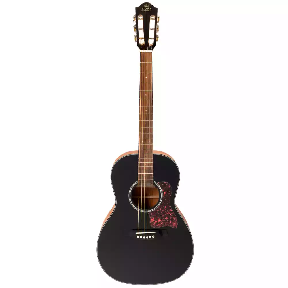 Gilman GPA10BK Classical Parlour Guitar – Black Gloss