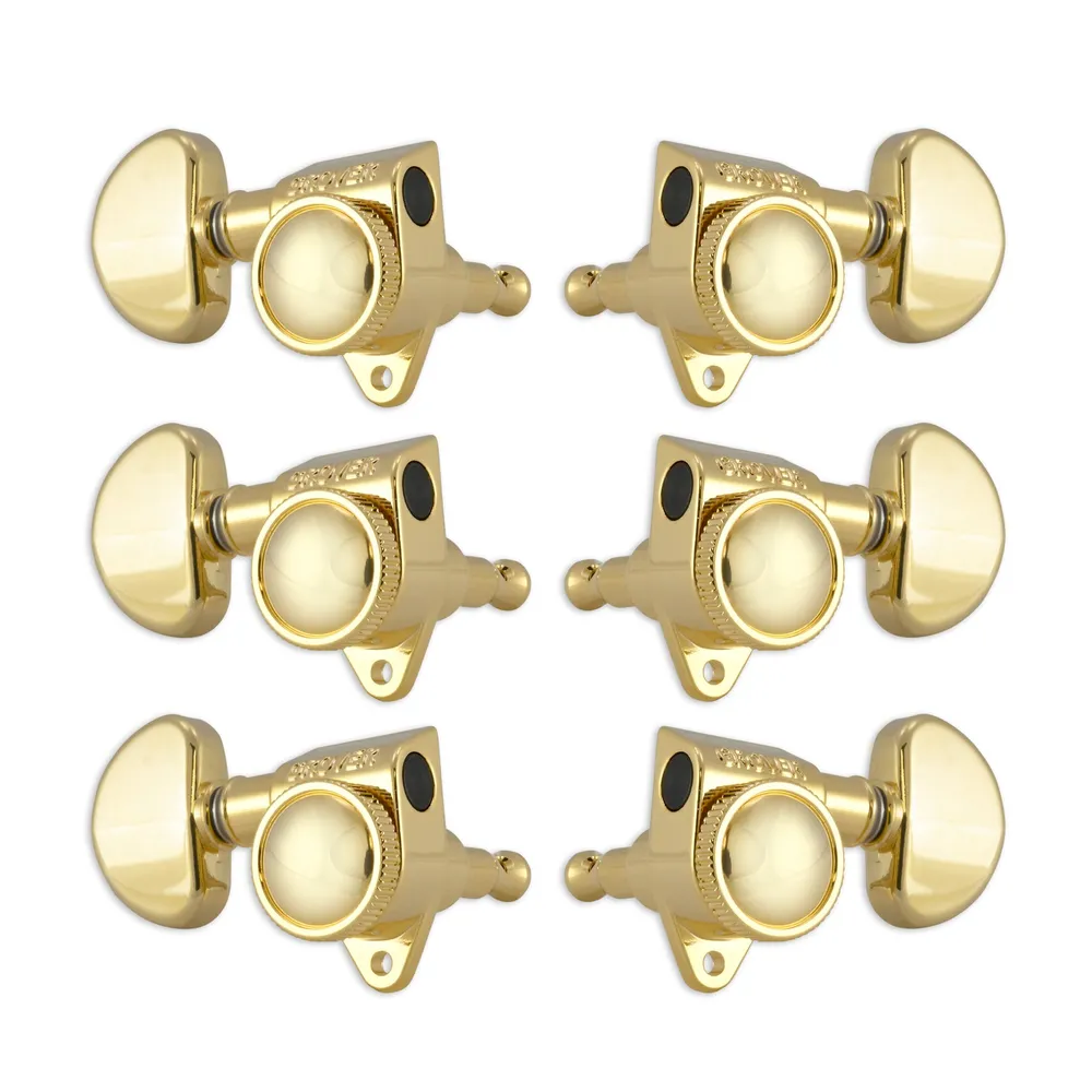 Grover Roto-Grip Locking Rotomatics Guitar Machine Heads | Gold
