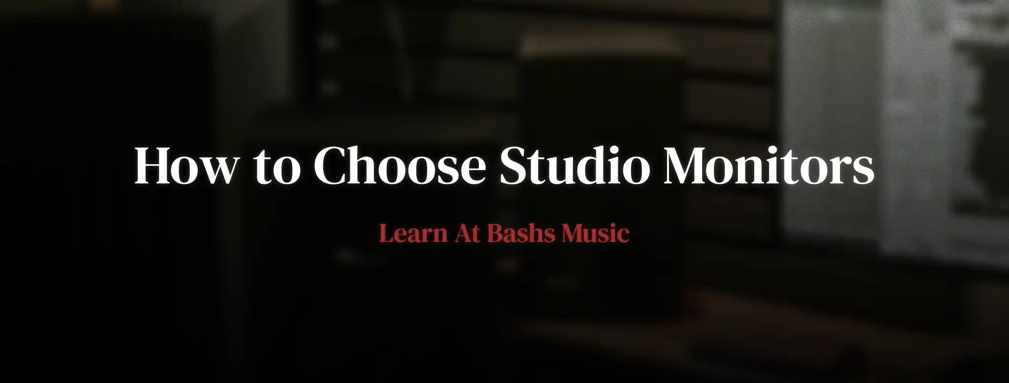 studio monitors setup room