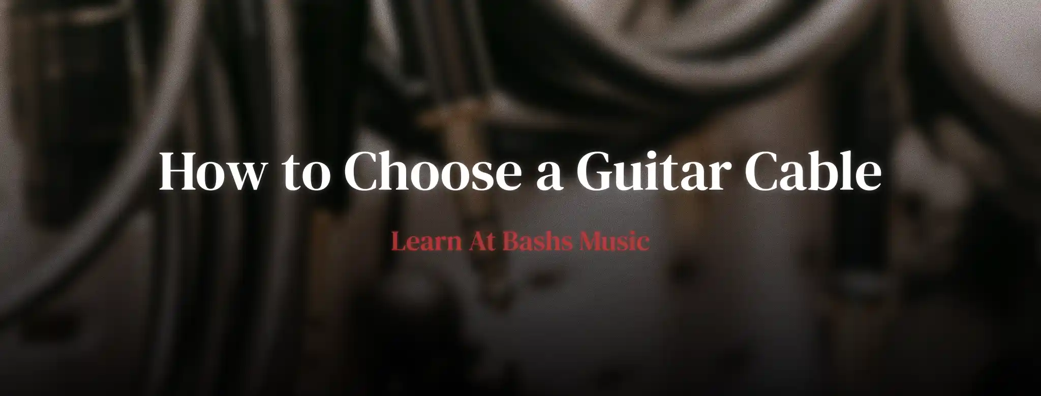 how to choose a guitar cable guide