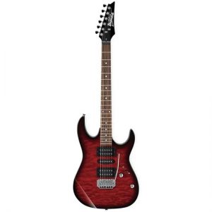 Ibanez GRX70QA TRB Electric Guitar Transparent Red Burst
