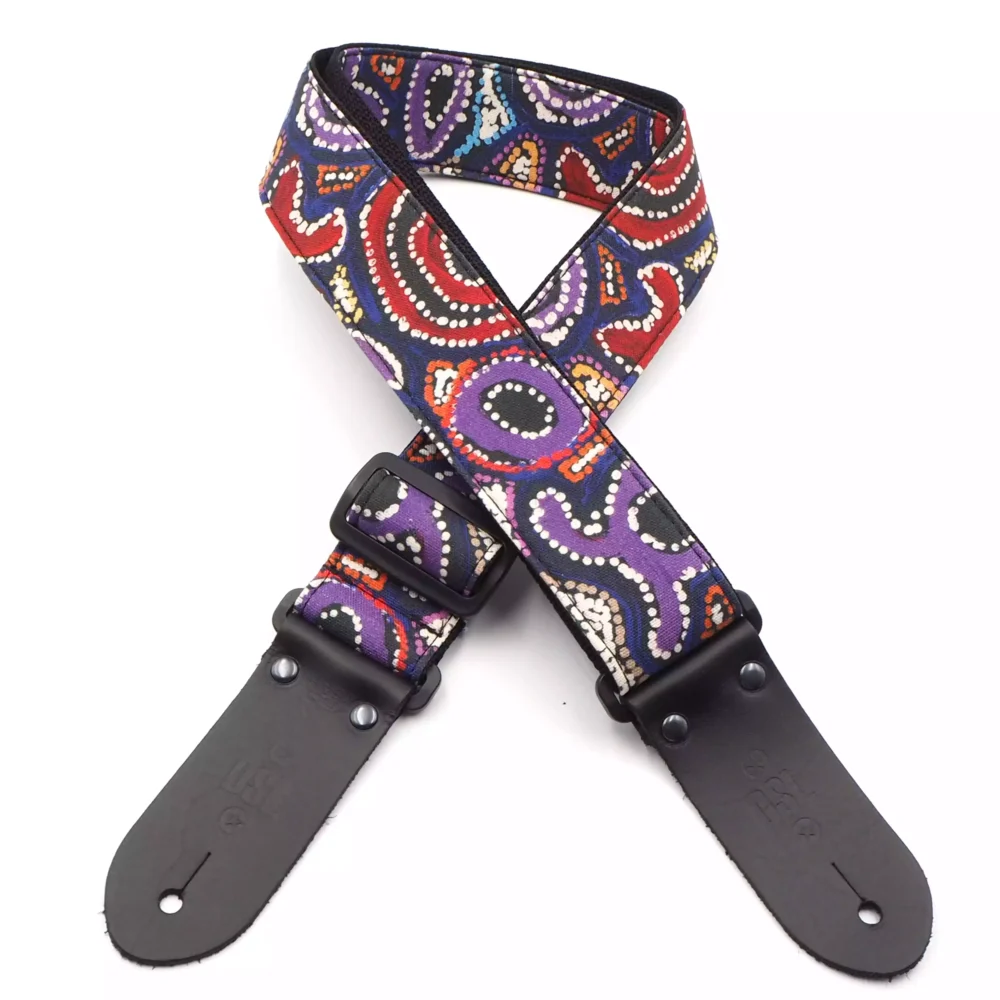 DSL Straps 2 Inch Guitar Strap Tingari Cycle - Made in Australia