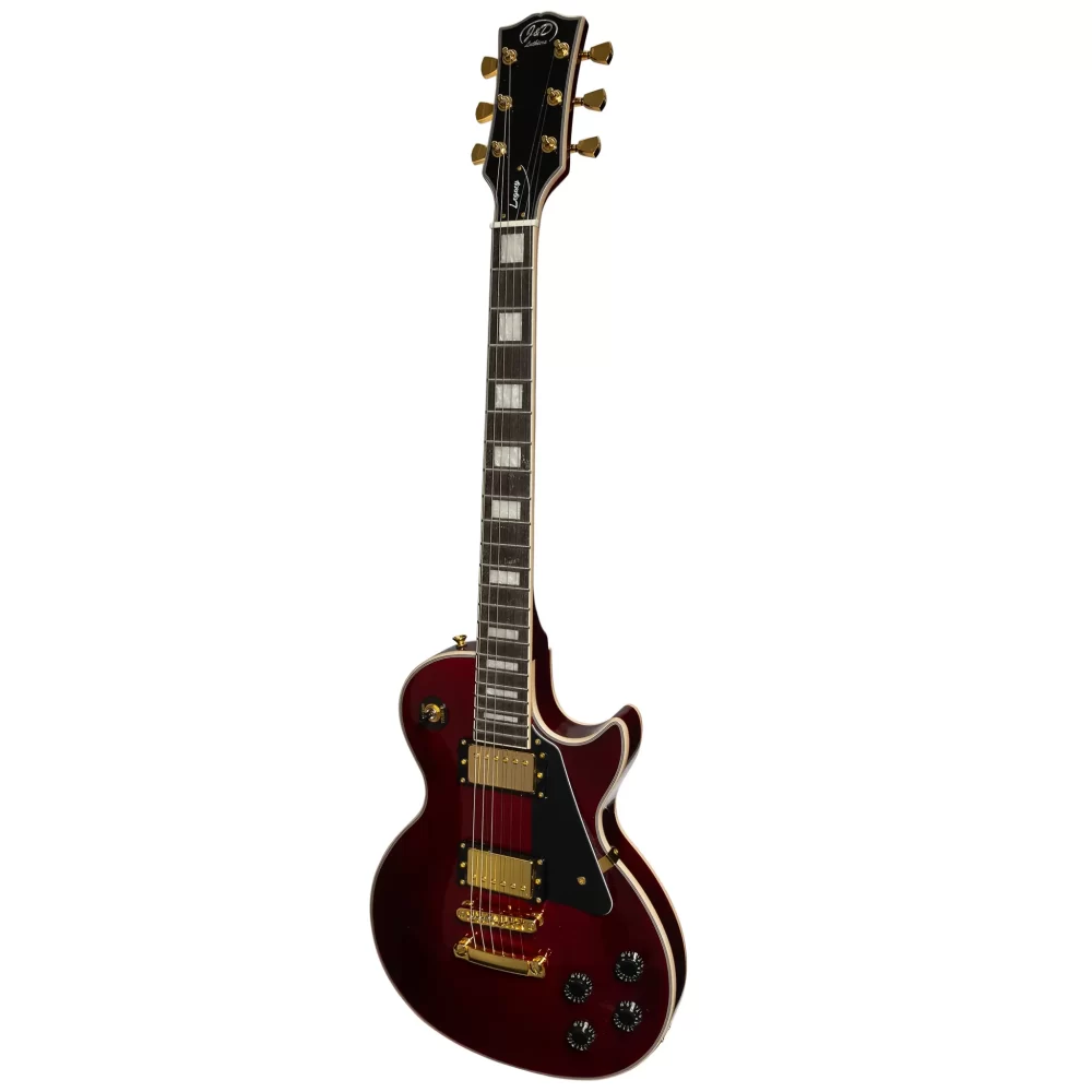 J&D Luthiers LP Custom-Style Electric Guitar - Wine Red