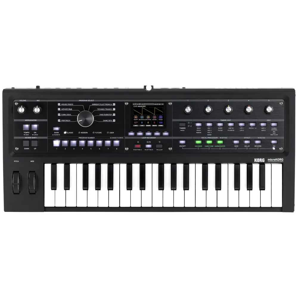Korg microKORG 2 Synthesizer Vocoder Black