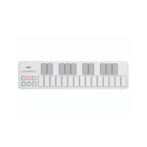 Korg Nanokey 2 Compact Usb Controller Keyboard, 25 Button Key, White
