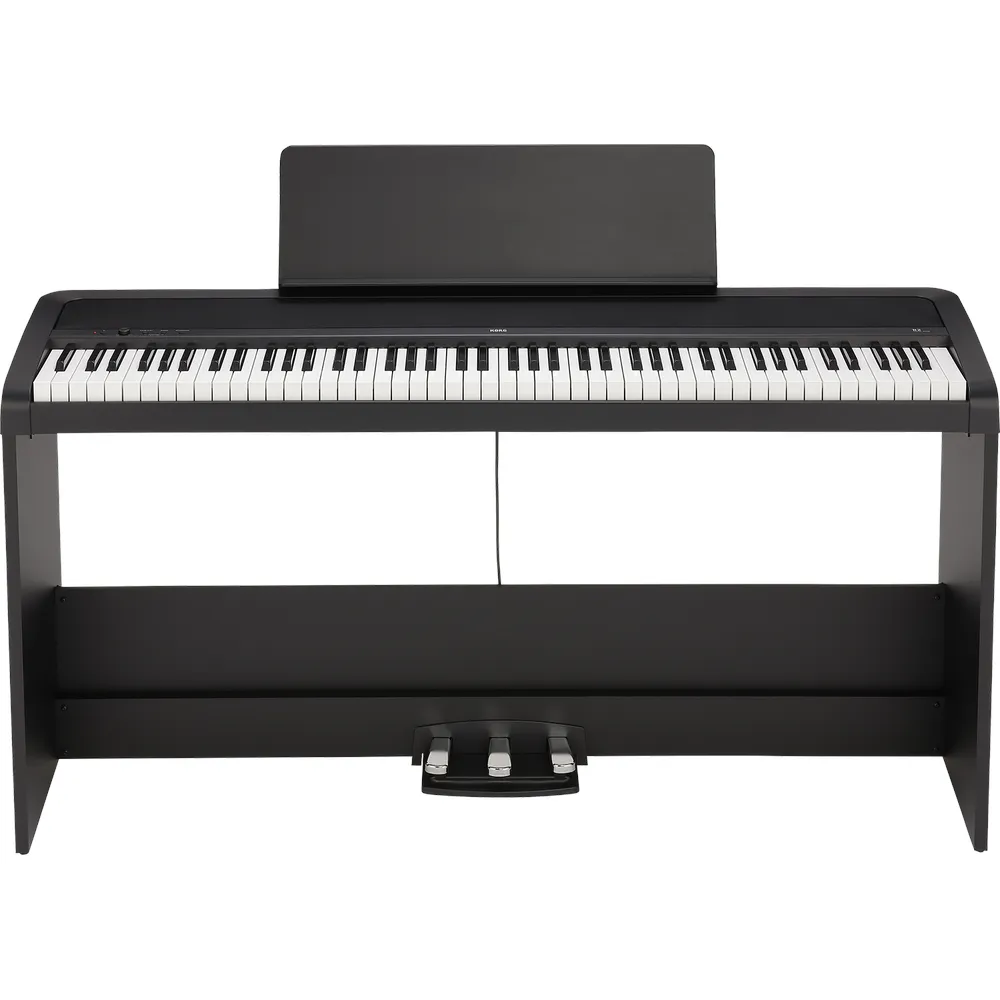 Korg B2SP 88 Weighted Hammer Action Digital Black With Stand Pedals