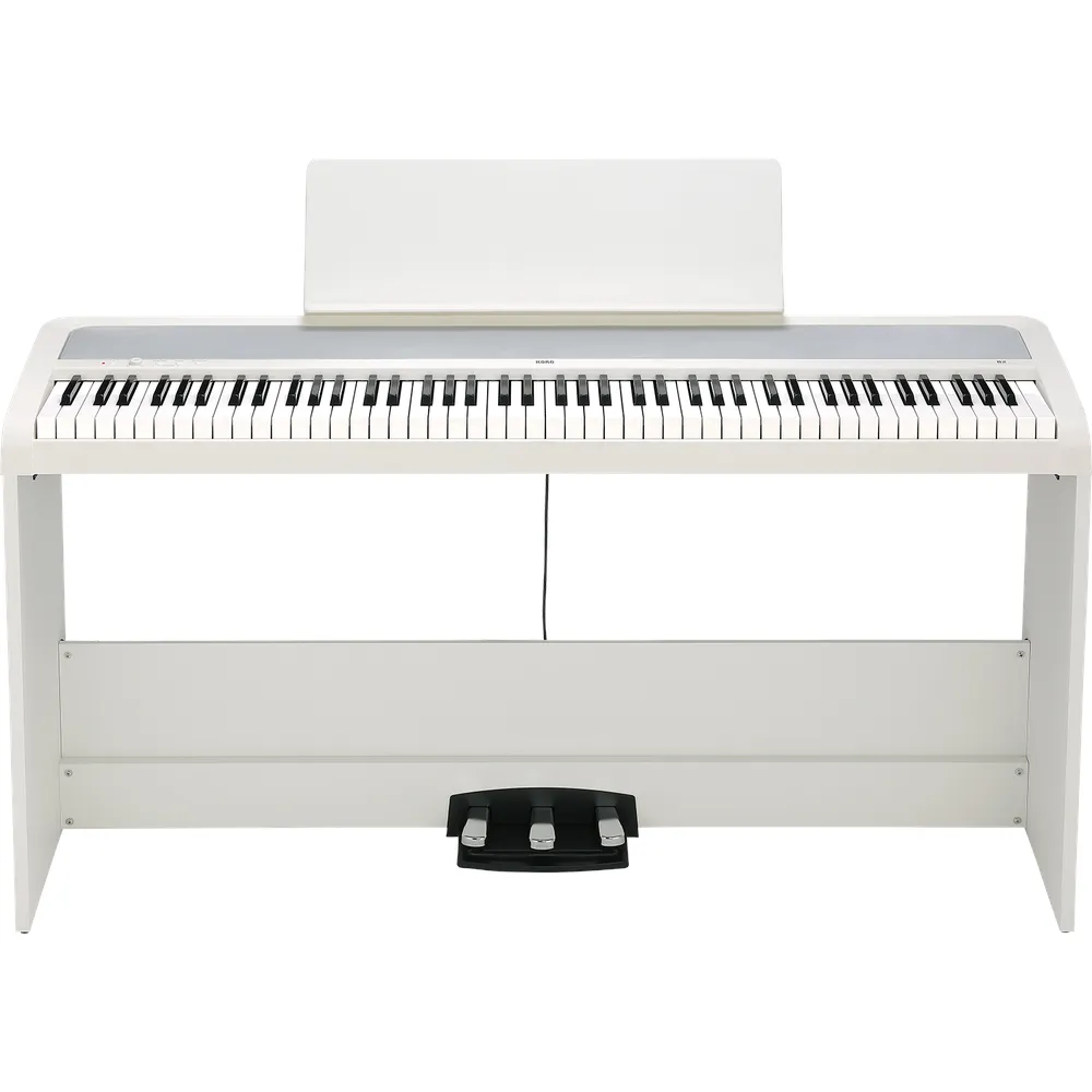 Korg B2SP 88 Weighted Hammer Action Digital White With Stand Pedals