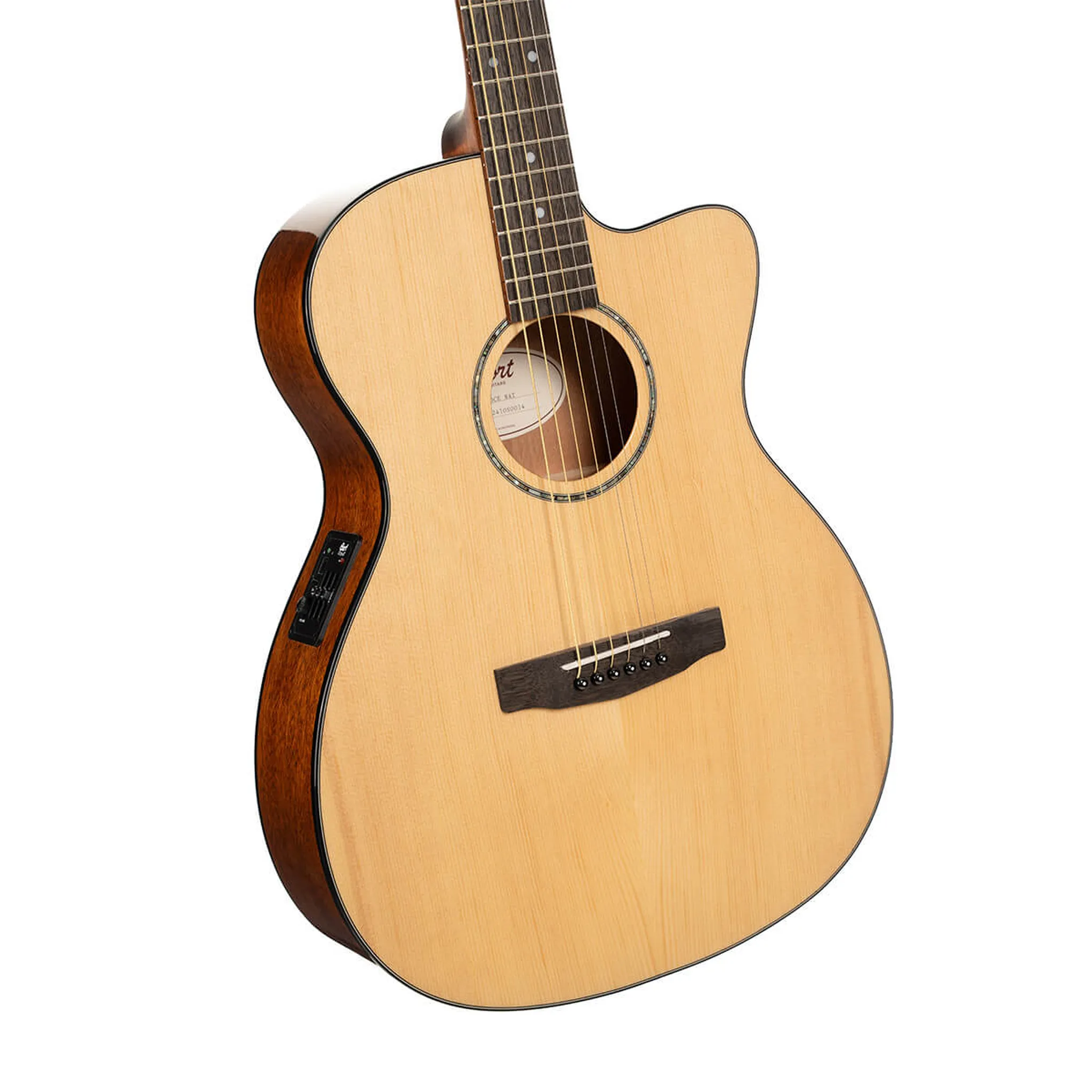 Cort L60CE Natural Solid Spruce Top Acoustic-Electric Guitar - Image 3