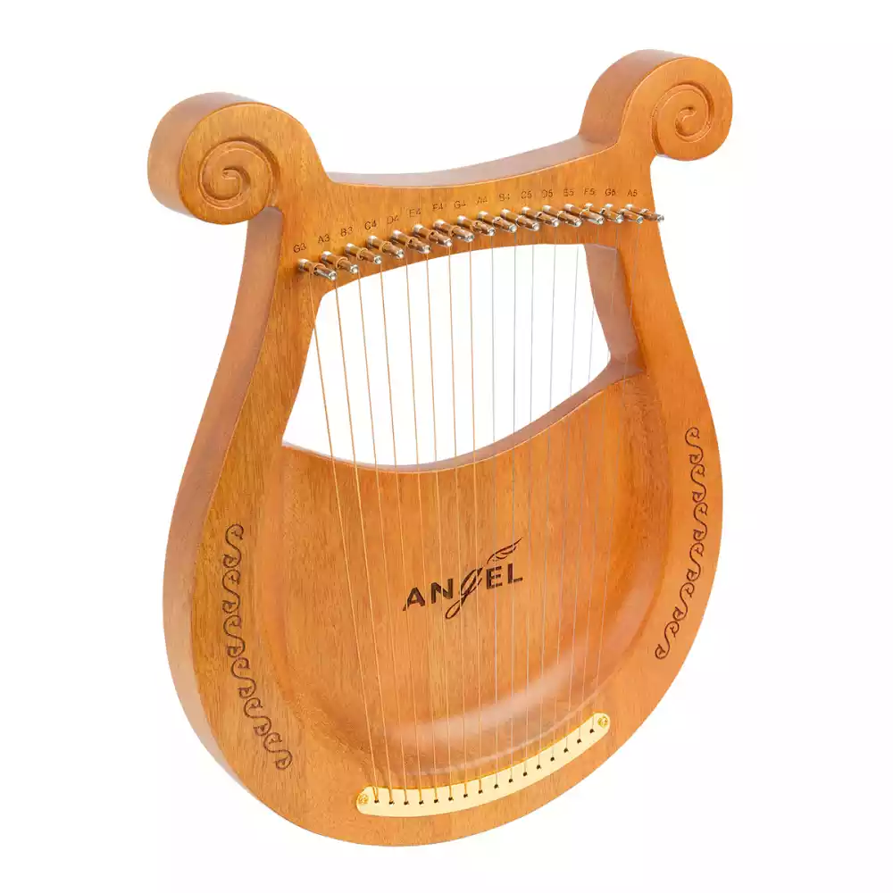 Angel LR16S Lyre Harp 16 Strings G3-A5 - Natural Finish