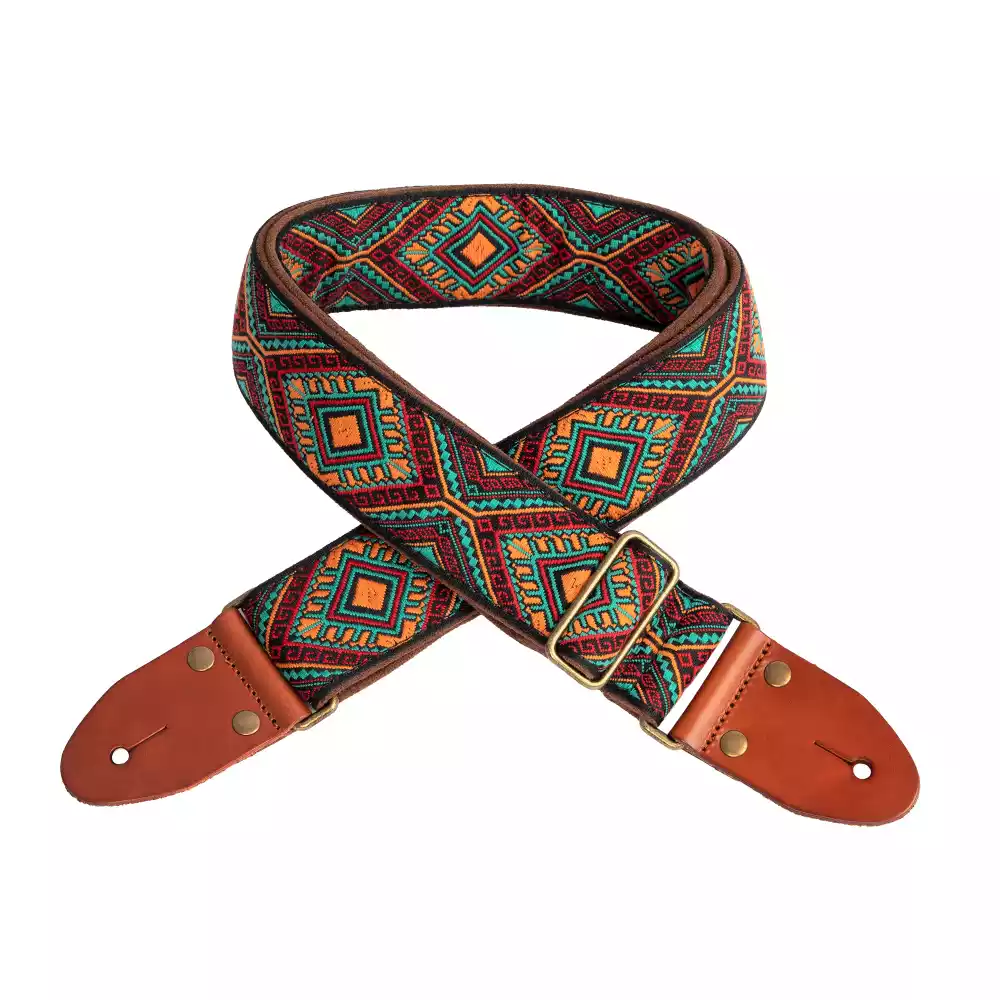 XTR LS430 Vintage Deluxe Series 2-Inch Guitar Strap - Diamond Pattern