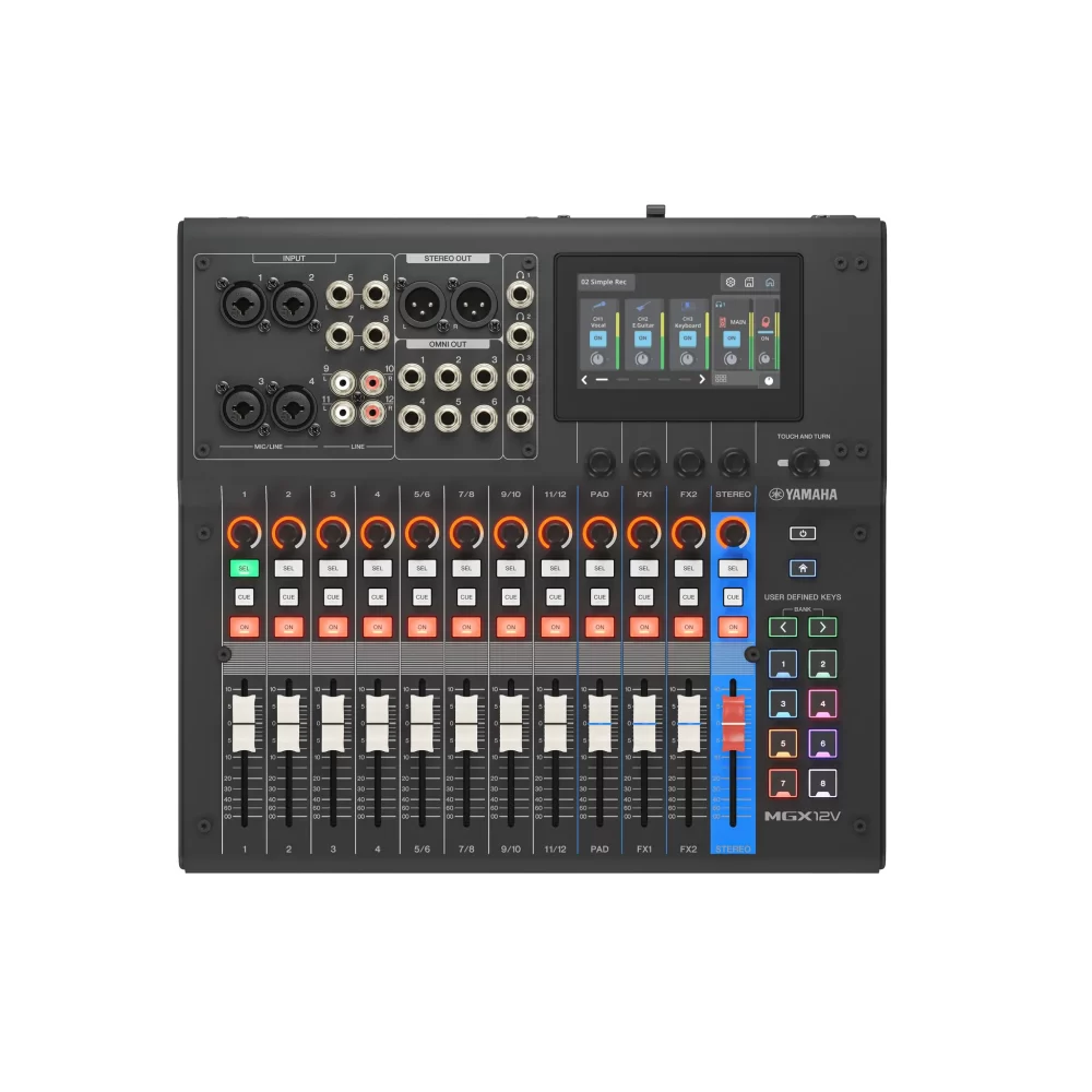 Yamaha MGX12V 18-Channel Digital Mixing Console w/ Video Interface - Black