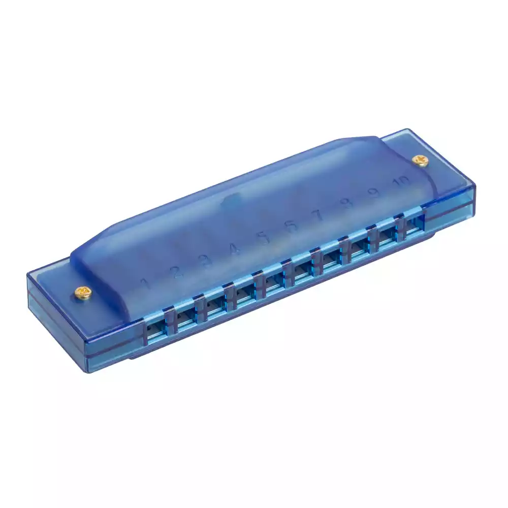 Bryden M80CBL Transparent Harmonica - Blue