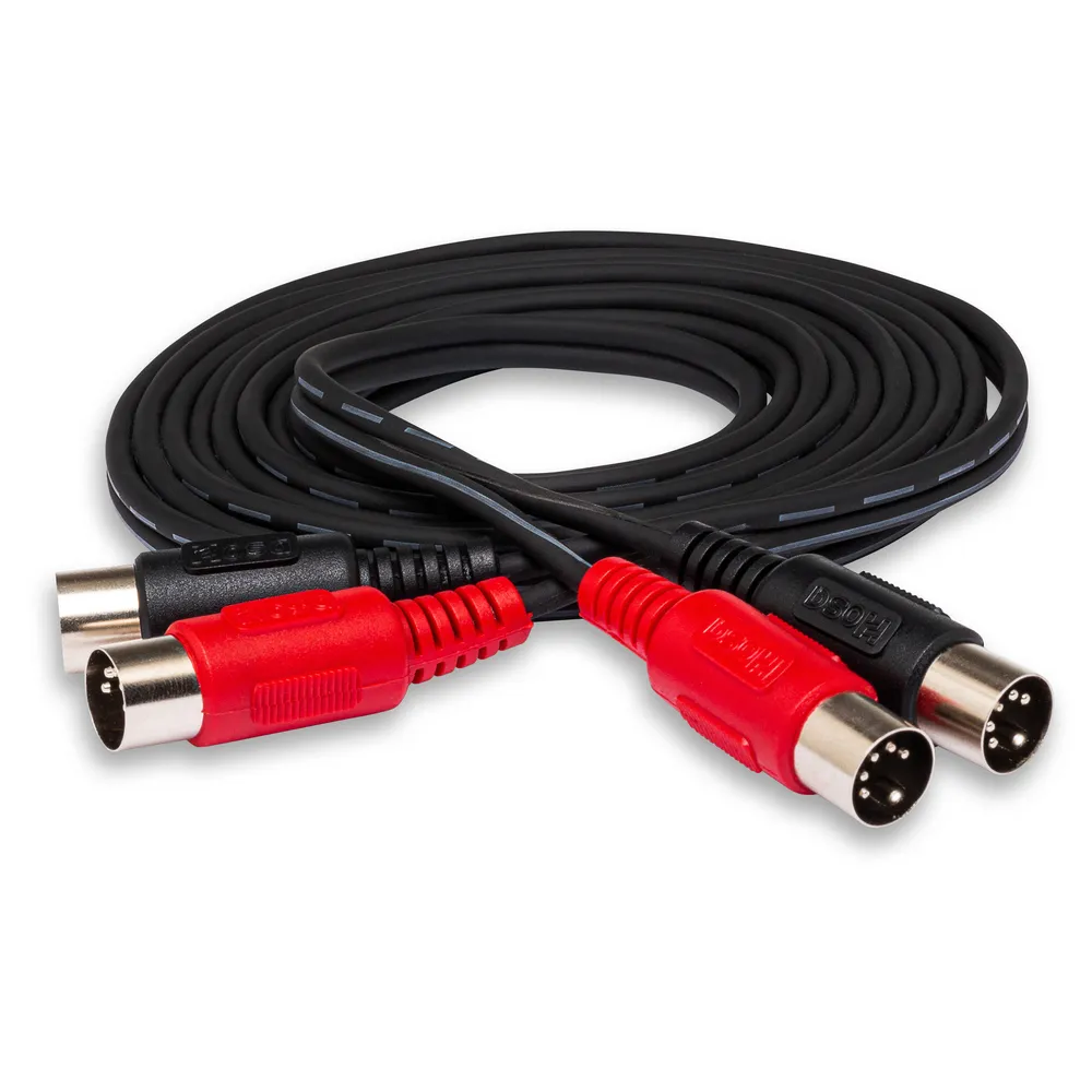 Hosa MID-201 Dual 5-Pin DIN to Same MIDI Cable (1m)
