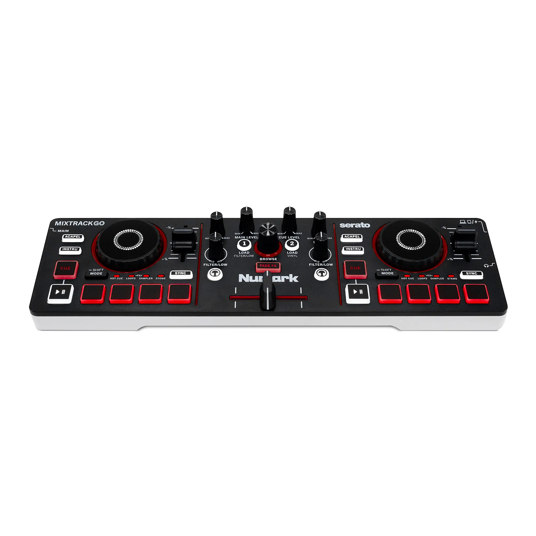 Numark MixTrack Go Pocket 2-Deck DJ Controller with Stems - Image 6