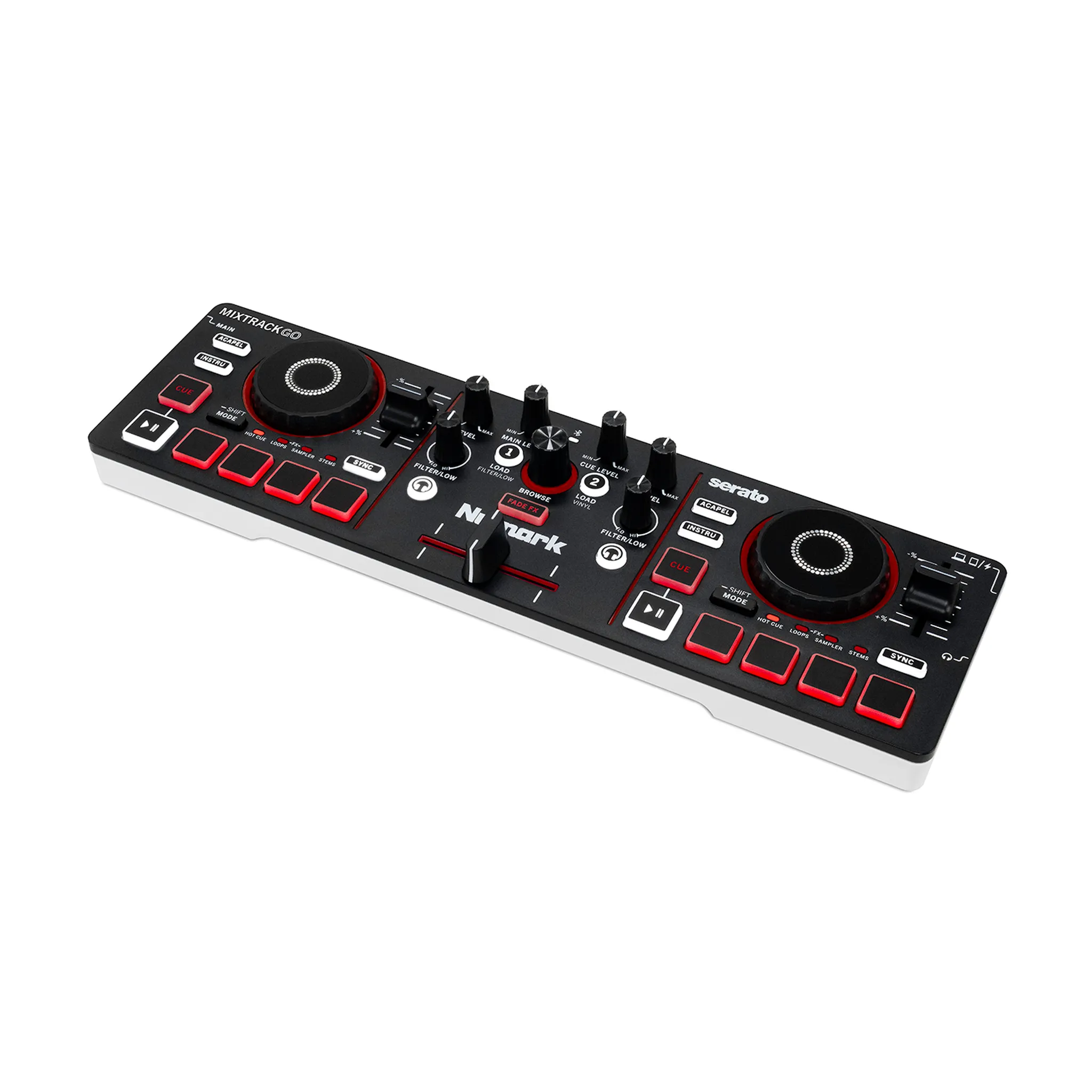 Numark MixTrack Go Pocket 2-Deck DJ Controller with Stems - Image 11