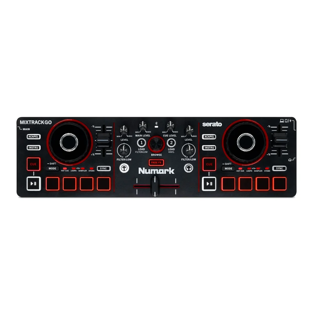 Numark MixTrack Go Pocket 2-Deck DJ Controller with Stems