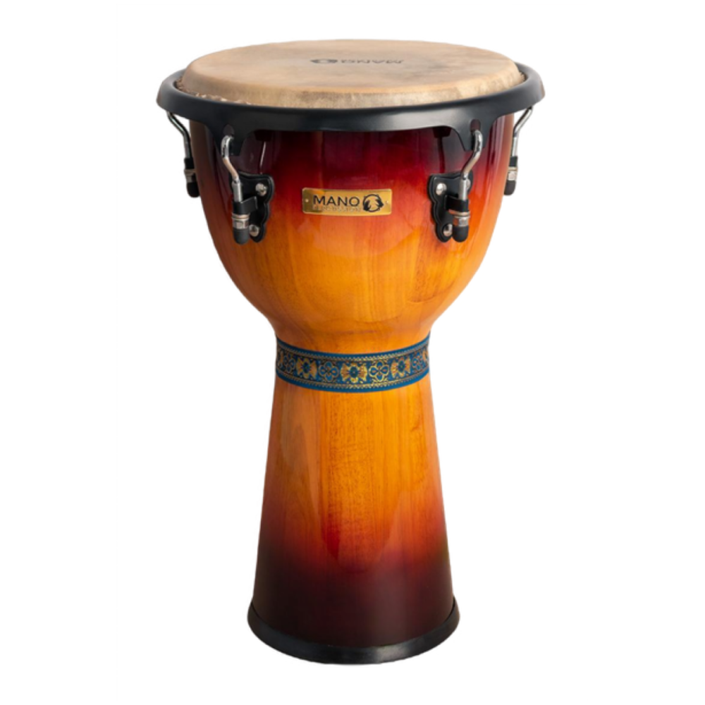 Mano Percussion Pro 12 Inch Wood Shell Djembe - Tobacco sunburst